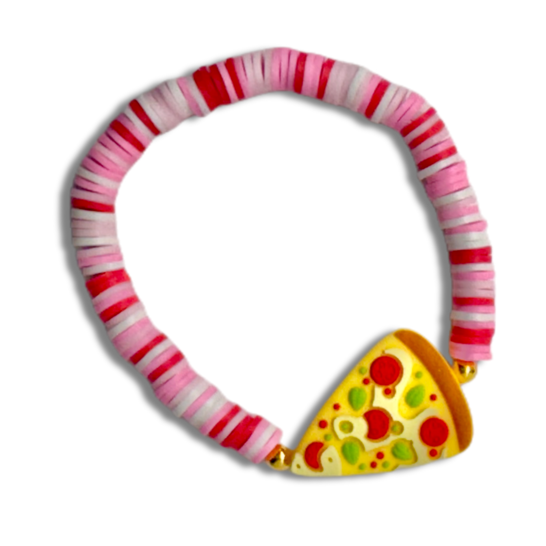 Pink surprise pizza bracelet